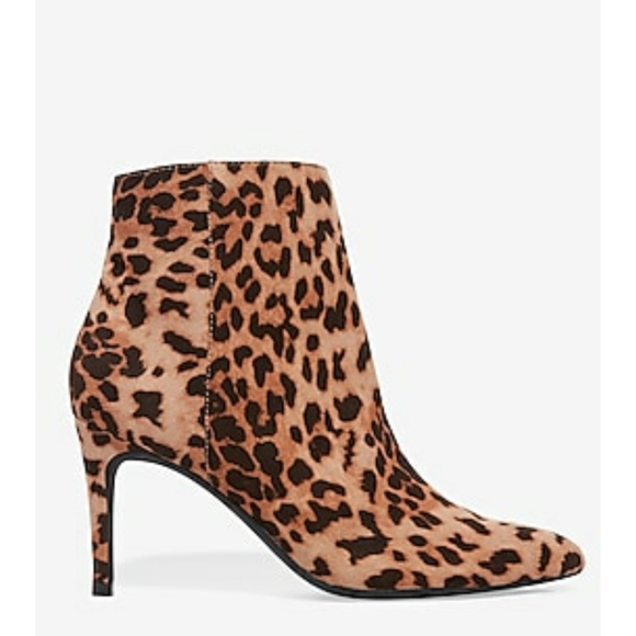 Express Shoes - New leapord print thin heel bootie